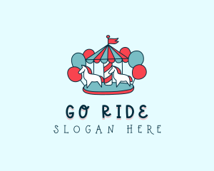 Carnival Carousel Rides logo design