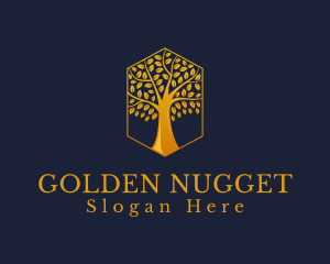 Wellness Golden Tree logo design