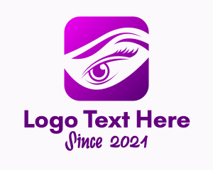 Purple - Eyelash Beauty Salon logo design