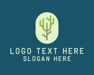 Symbol - Forest Tree Branch logo design