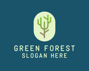 Forest Tree Branch logo design