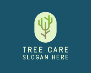 Forest Tree Branch logo design