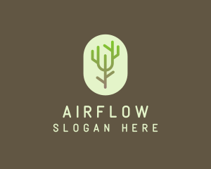 Forest Tree Branch logo design