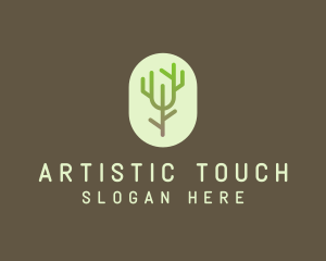 Forest Tree Branch logo design