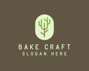 Forest Tree Branch logo design