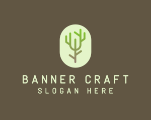 Forest Tree Branch logo design