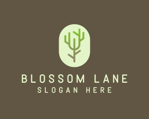 Forest Tree Branch logo design