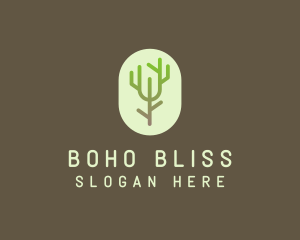 Forest Tree Branch logo design