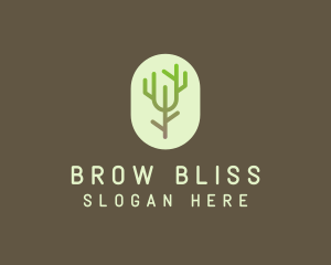 Forest Tree Branch logo design