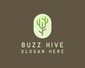 Forest Tree Branch logo design