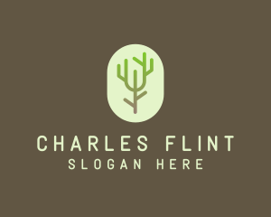 Forest Tree Branch logo design