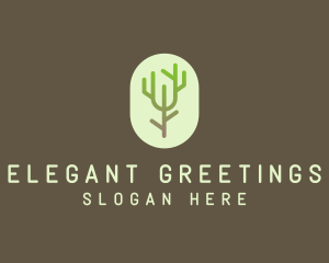 Forest Tree Branch logo design