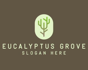 Forest Tree Branch logo design