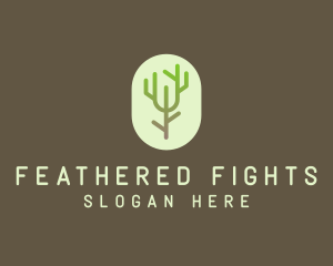 Forest Tree Branch logo design