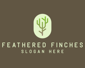 Forest Tree Branch logo design