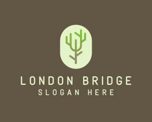 Forest Tree Branch logo design