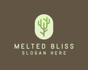 Forest Tree Branch logo design