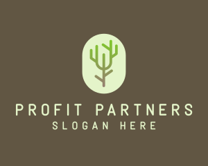 Forest Tree Branch logo design