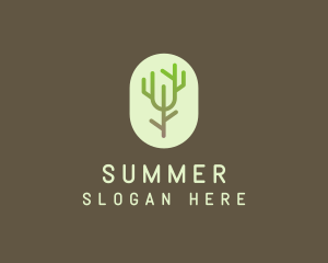 Forest Tree Branch logo design