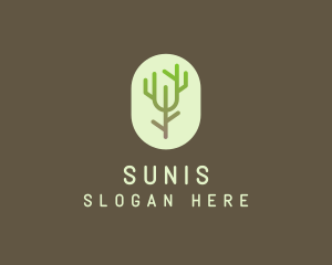 Forest Tree Branch logo design