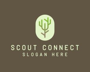 Forest Tree Branch logo design