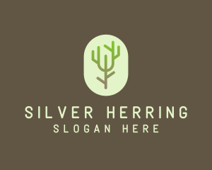 Forest Tree Branch logo design