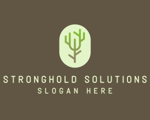 Forest Tree Branch logo design