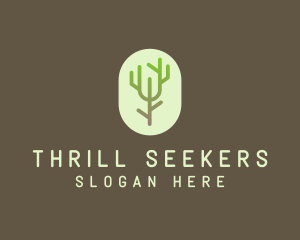 Forest Tree Branch logo design