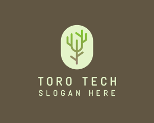 Forest Tree Branch logo design