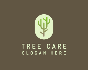 Forest Tree Branch logo design