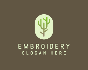 Forest Tree Branch logo design