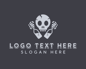 Indie - Bar Skull Brewery logo design