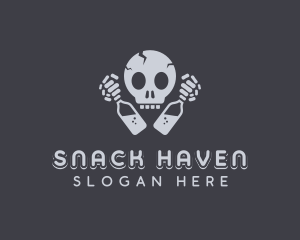 Bar Skull Brewery logo design