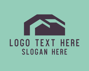 Black - Modern House Design logo design