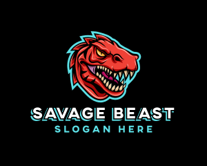 Dinosaur Beast Gaming logo design