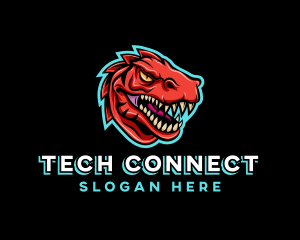 Streamer - Dinosaur Beast Gaming logo design