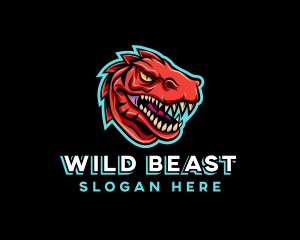 Dinosaur Beast Gaming logo design