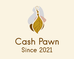 Pawn - Leaf Jewel Earring logo design