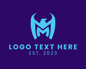 Phoenix - Cool Eagle Letter M logo design