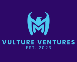 Vulture - Cool Eagle Letter M logo design