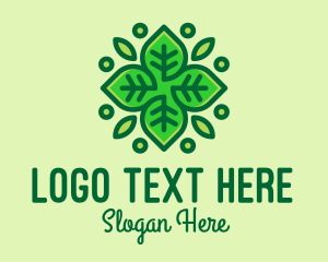 Healthy - Organic Green Leaf Plant logo design