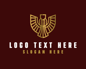 Hotel - Luxury Eagle Wings logo design