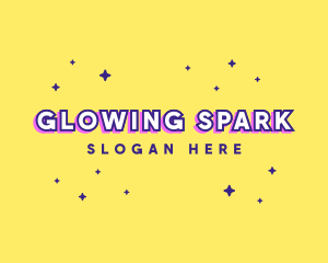 Shine - Cute Quirky Star Sparkle logo design