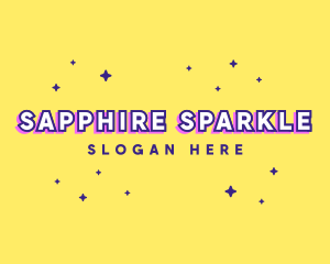 Cute Quirky Star Sparkle logo design