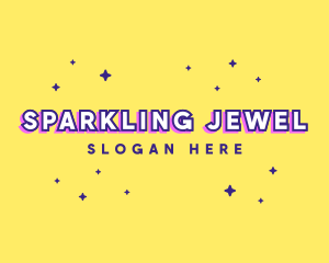 Cute Quirky Star Sparkle logo design