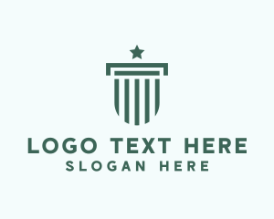 Shield Column Law Firm  logo design