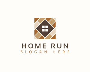 Home Flooring Tile logo design