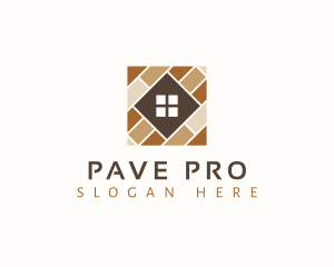 Home Flooring Tile logo design