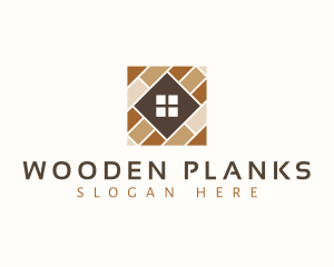 Home Flooring Tile logo design