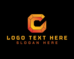Online - Digital Electronics Technology logo design